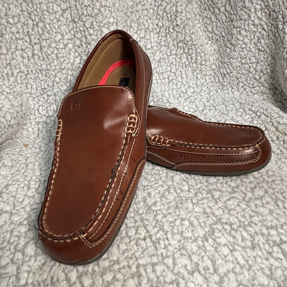 Tommy Hilfiger Mens Dathan Brown Loafers Driving Shoes Wide Width 9W TMDATHAN-SC - Picture 3 of 8